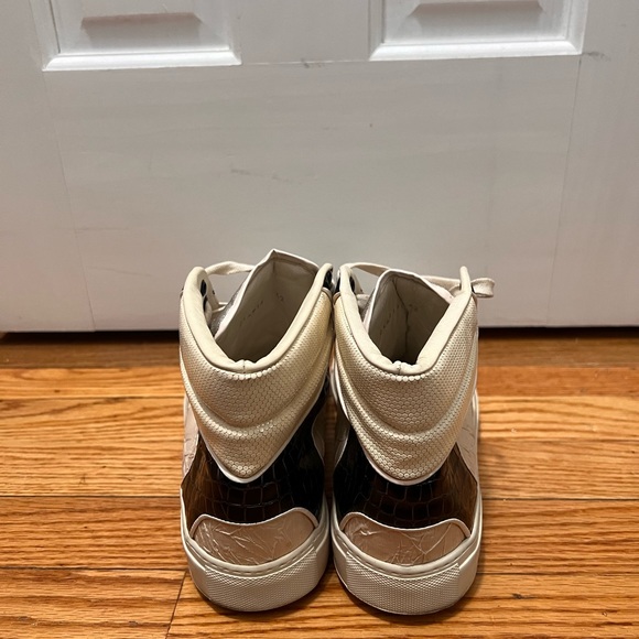 Balenciaga Leather Colorblock Pattern Sneakers - Picture 4 of 8